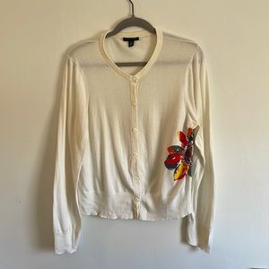 Tommy Hilfiger XL Lightweight Flower Print Cardigan